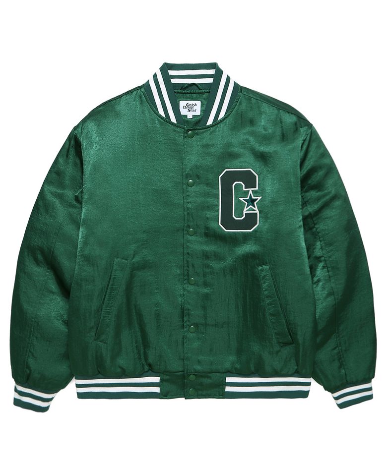SELLER LOGO BASEBALL JACKET GREEN(CV2CSUB940A)