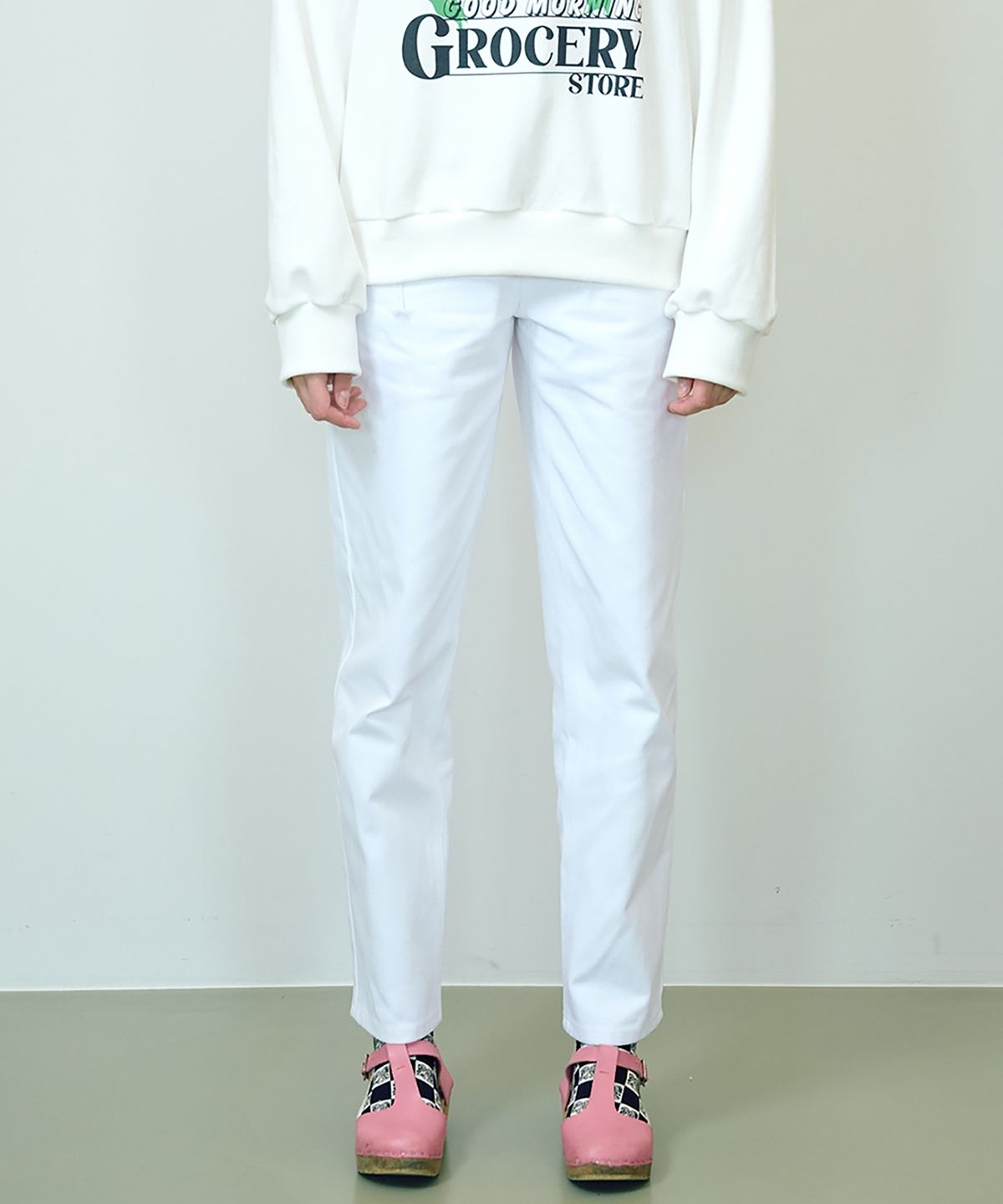 미미카위(MIMICAWE) MMCW 6PATH PANTS/WHITE