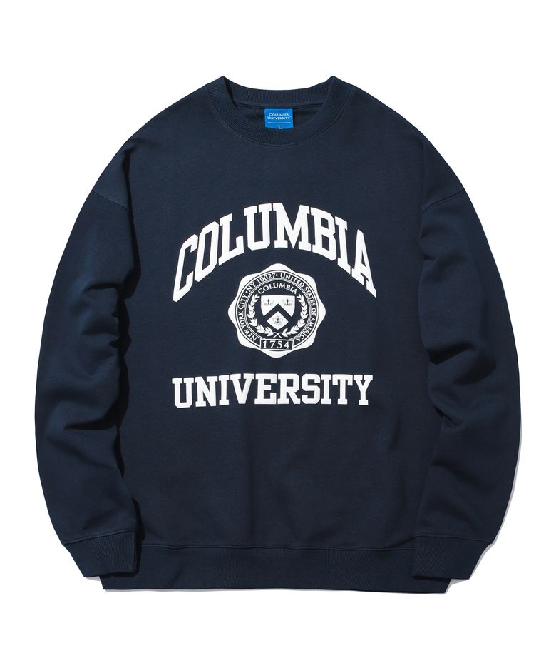 UNIVERSITY SEAL LIGHT TERRY SWEATSHIRTS 다크네이비