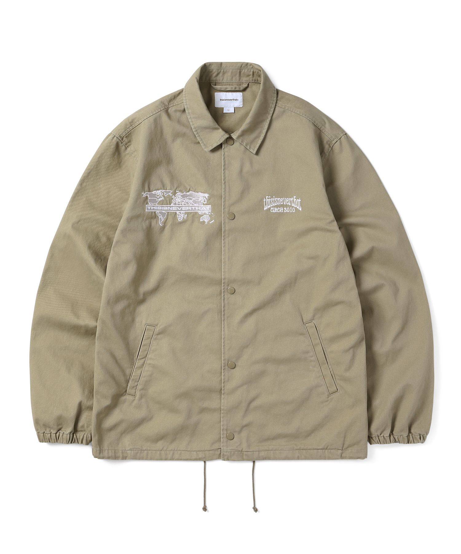 MUSINSA公式 | thisisneverthat® Twill Coach Jacket Beige