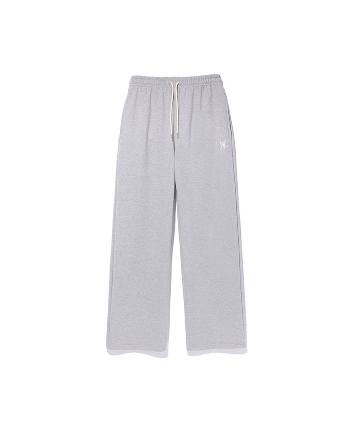 우알롱(WOOALONG) Overdyed set up Long pants - GREY