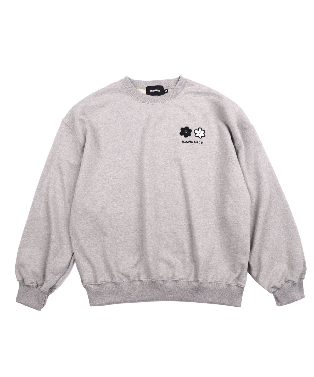 피스메이커(PIECE MAKER) [EZwithPIECE] DAISY SWEATSHIRTS (GREY)
