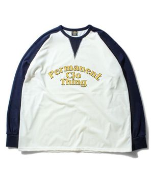 DOUBLE V 2TONE SLEEVE [Ivory/Indigo]