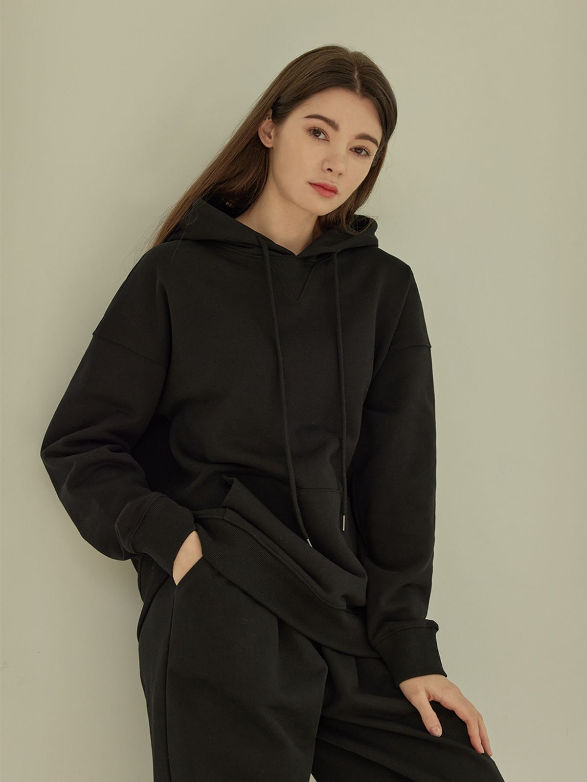 에이리프(A.RIFF) Maison hoodie t-shirts_BLACK