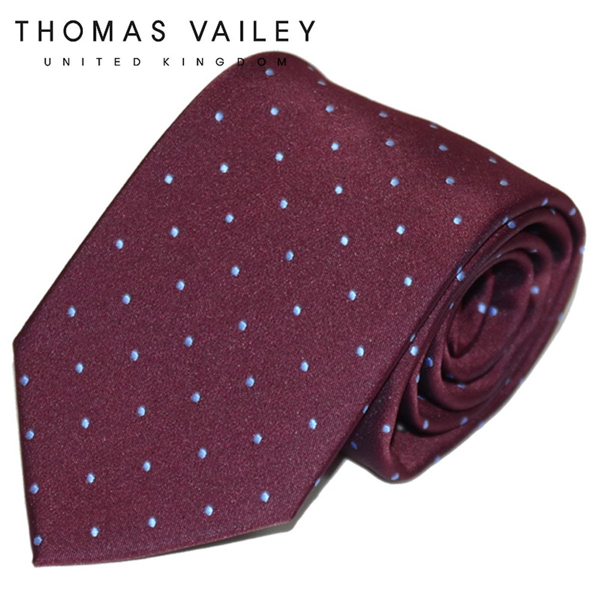 토마스 베일리(THOMAS VAILEY) 패션넥타이-후무스 와인 8cm