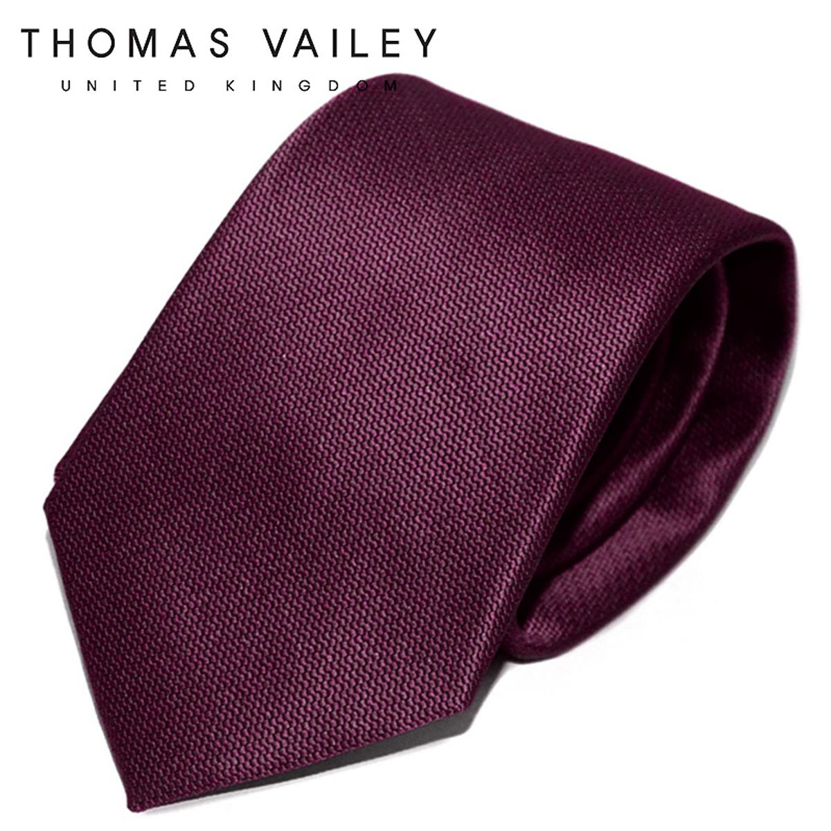 토마스 베일리(THOMAS VAILEY) 패션넥타이-룽고 와인 7cm