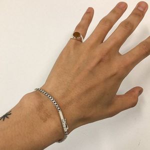 [Bs-346-1] 925 실버 박스체인 팔찌