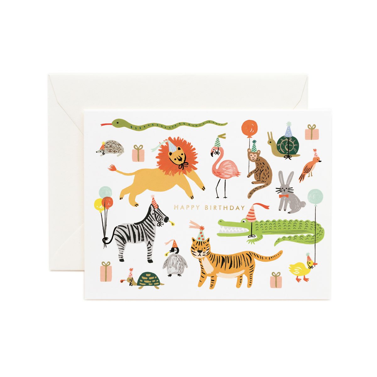 라이플 페이퍼(RIFLE PAPER) Party Animals Card 생일 카드