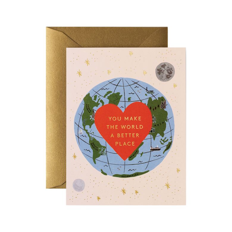 You Make the World Better 사랑 카드