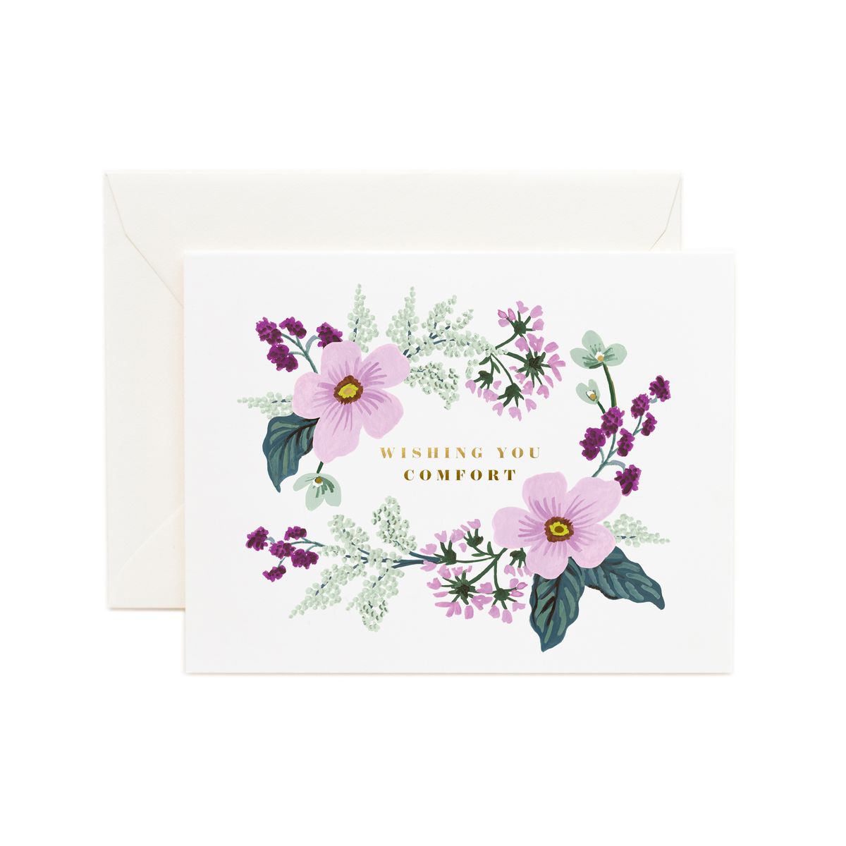 라이플 페이퍼(RIFLE PAPER) Wishing You Comfort Bouquet Card 위로 카드