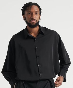 실켓오버셔츠 블랙