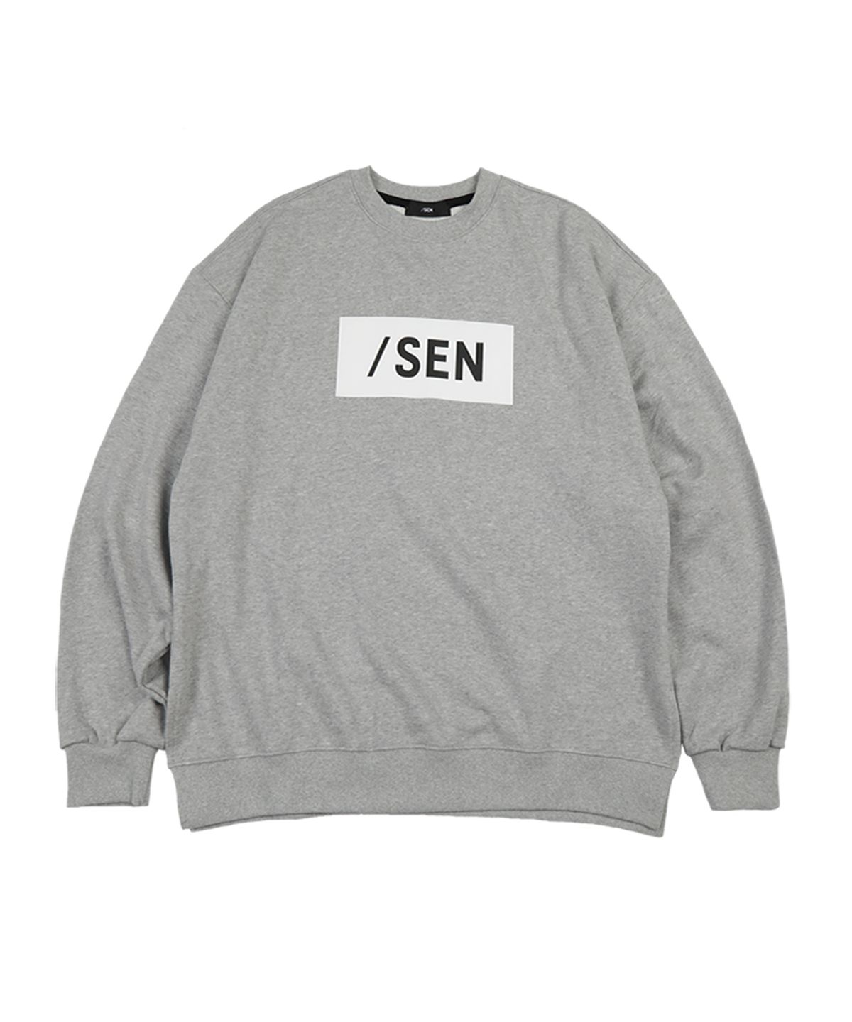 몽키플라워(Monkey Flower) 공용 박스로고 루즈핏 스웻셔츠/SS2WMT04U M-GRAY