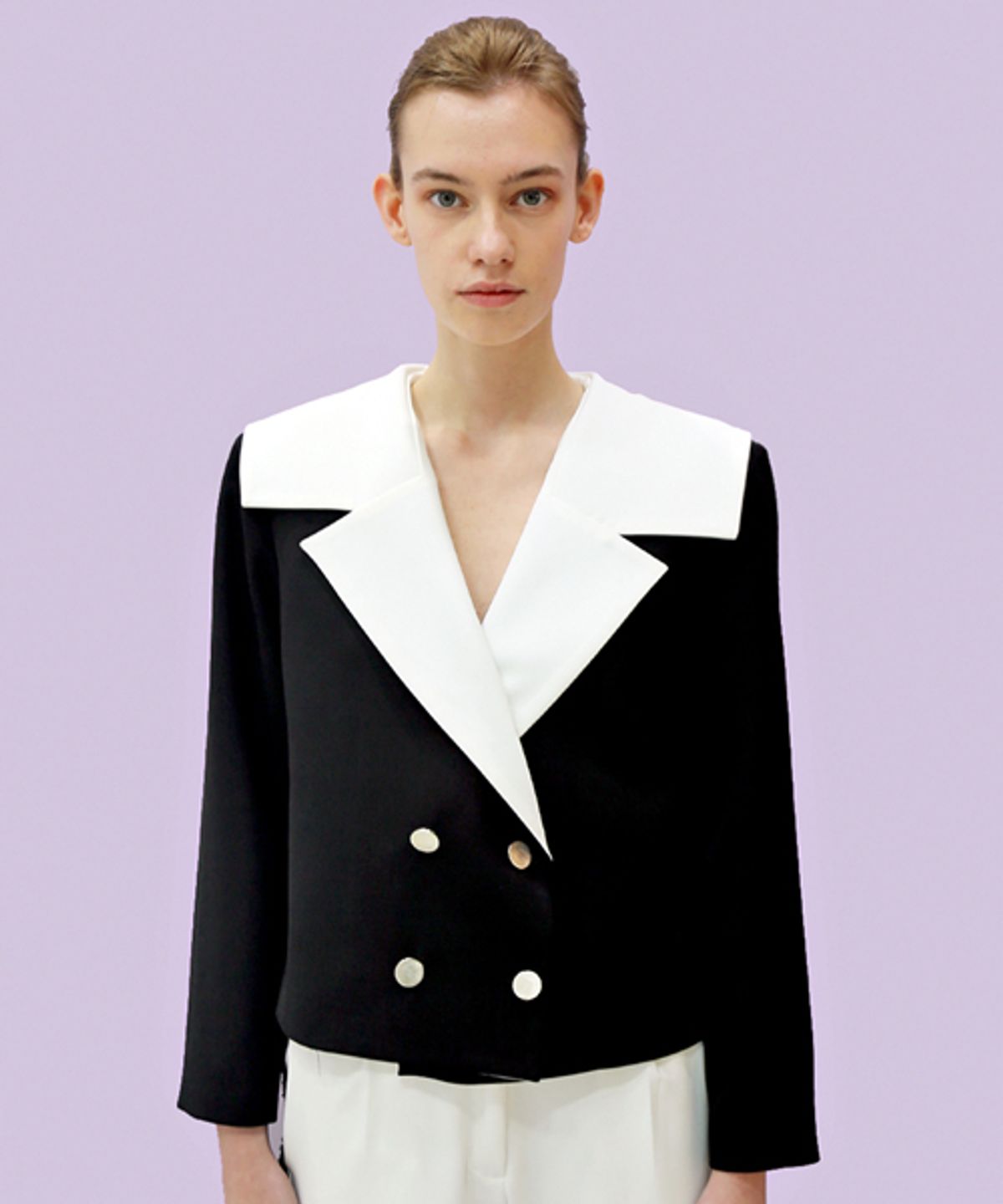 데미지니모닉(DAMAGE MNEMONIC) 세일러 크롭 블랙 자켓_Sailor Crop Black JK