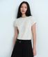 우먼즈 베이식 크루 넥 티셔츠 [오트밀]