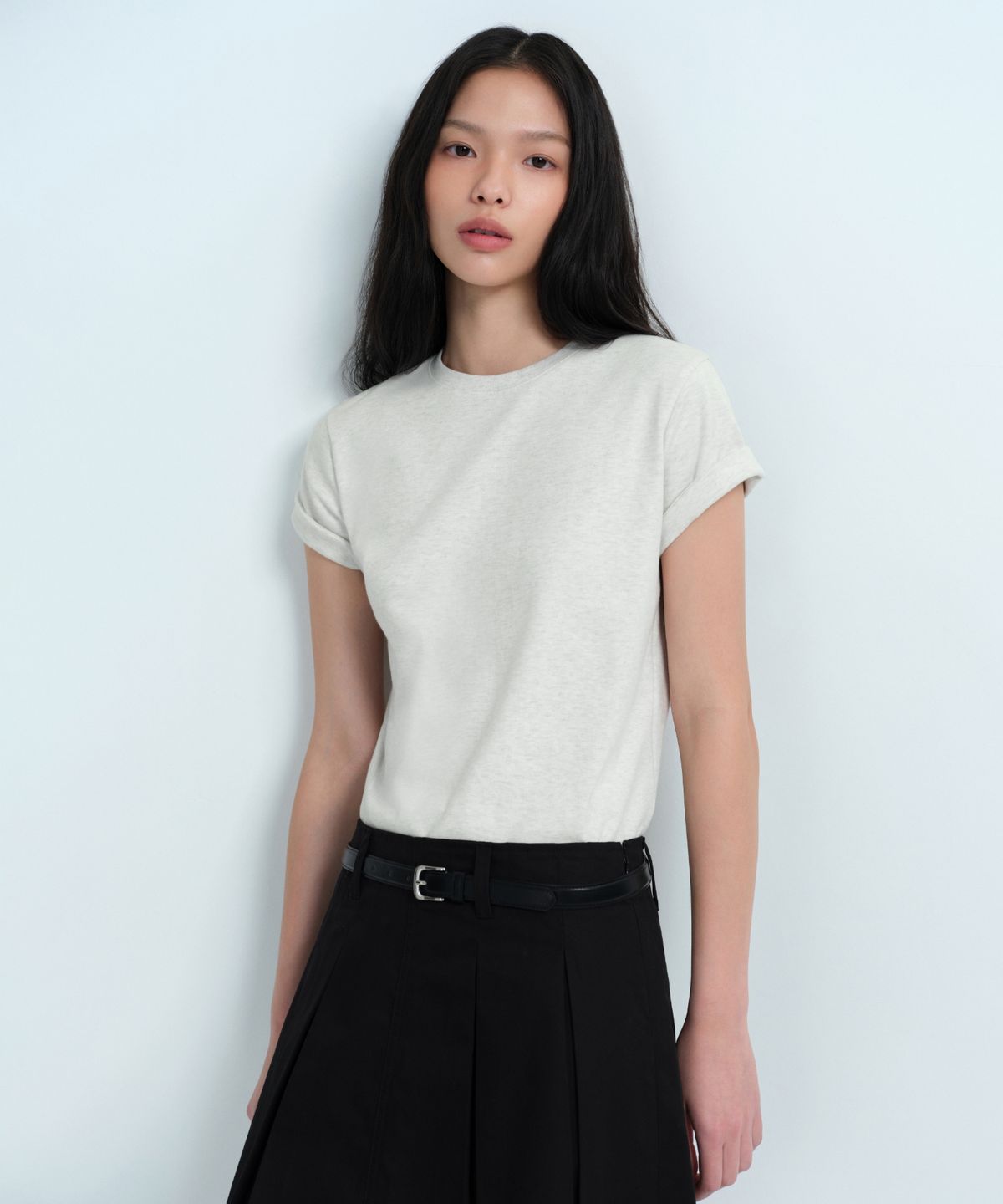 무신사 스탠다드 우먼(MUSINSA STANDARD WOMAN) 우먼즈 베이식 크루 넥 티셔츠 [오트밀]