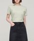 우먼즈 베이식 크루 넥 티셔츠 [페일 그린]