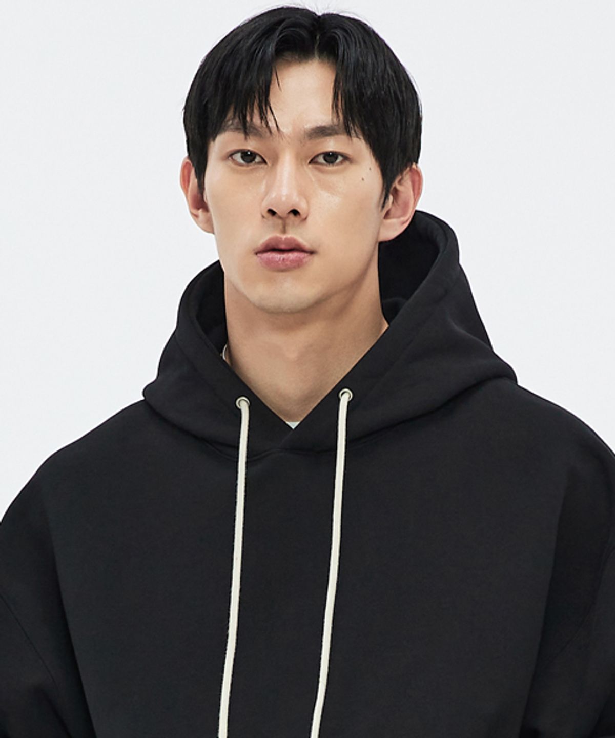 소버먼트(SOVERMENT) 950G 솔리드 후드-딥 블랙-