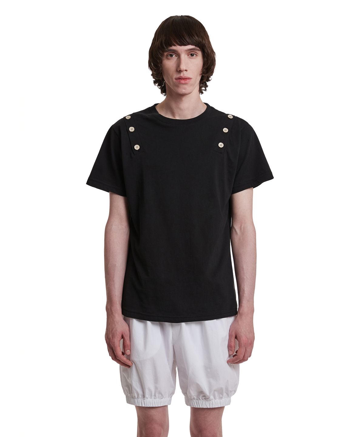트렁크프로젝트(TRUNK PROJECT) Button T-Shirt_Black