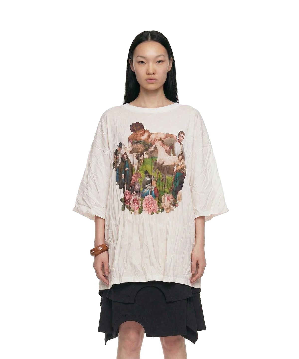 트렁크프로젝트(TRUNK PROJECT) Crinkled T-shirt_White