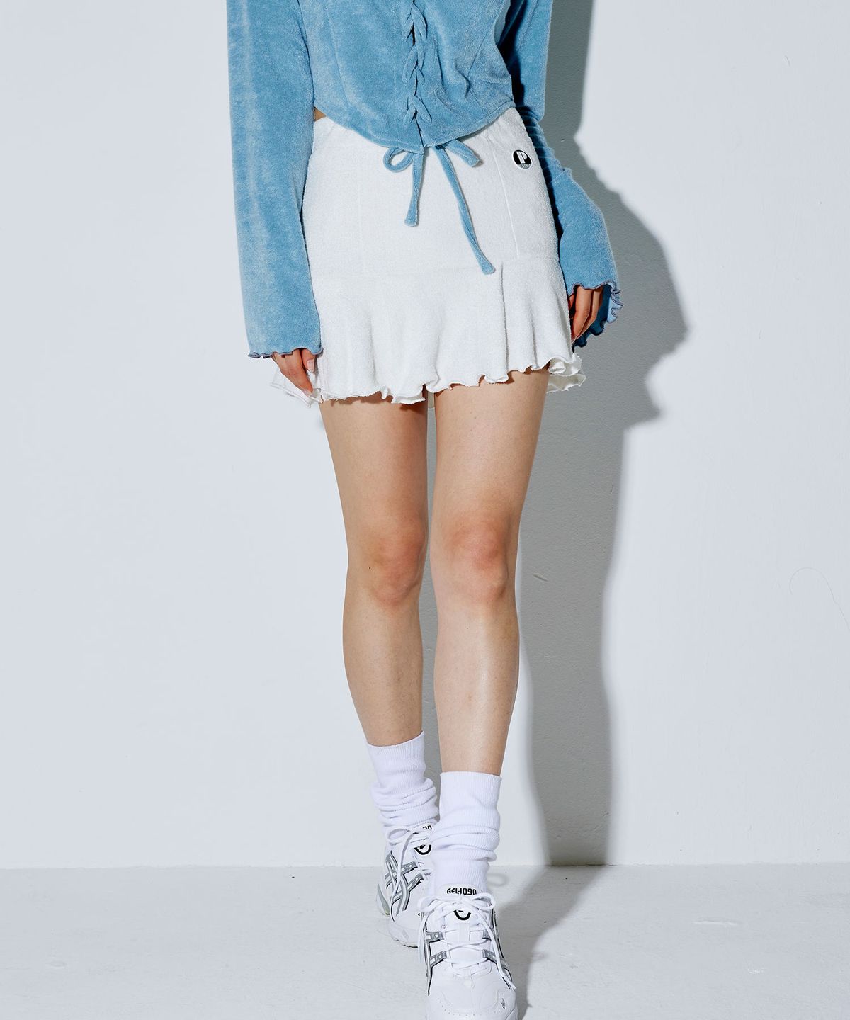 플라즈마스페어(PLASMA SPHERE) Terry Skirt [Ivory]
