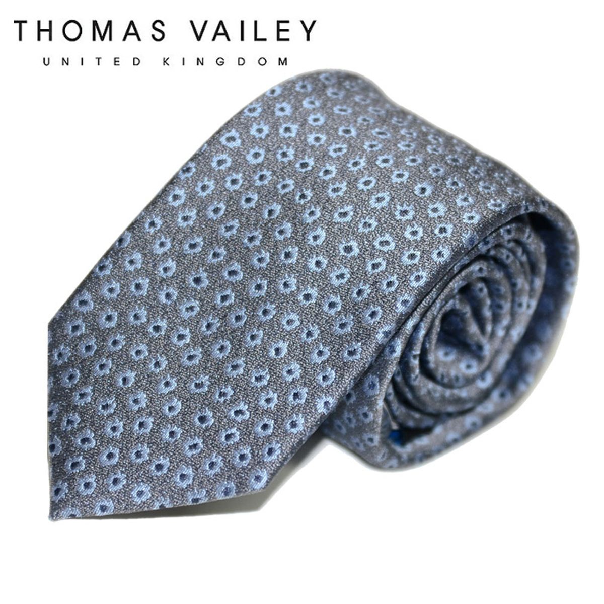 토마스 베일리(THOMAS VAILEY) 패션넥타이-라넌큘러스 그레이스카이 7cm