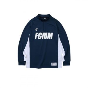 프로 빅로고 하프집업 - 다크블루