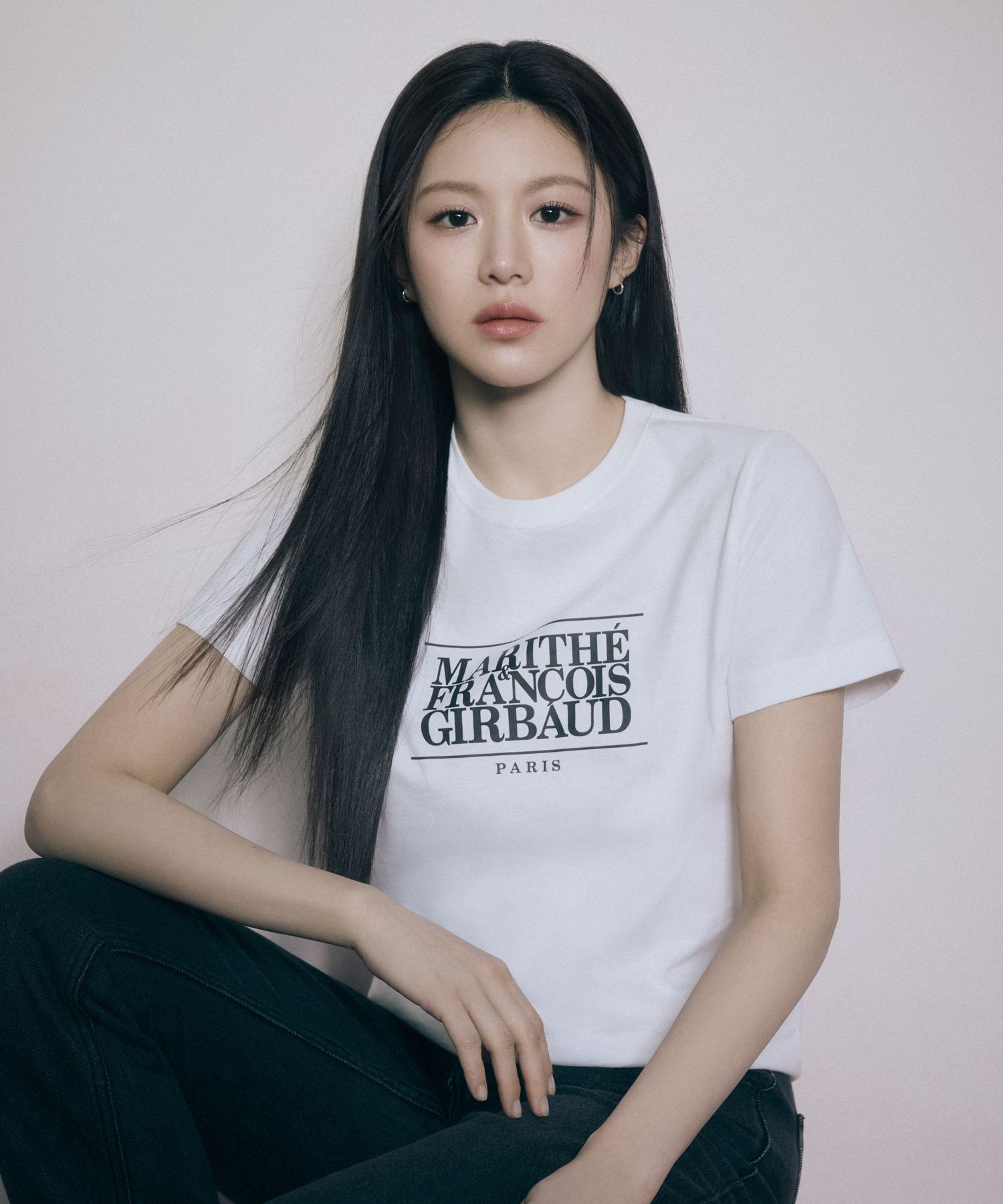 MARITHE FRANCOIS GIRBAUDトレーナー Lネイビーマリテ韓国 MARITHE FRANCOIS GIRBAUD ネイビー クロップドスウェット