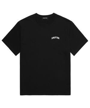 스몰 아치 로고 오버핏 반팔 티셔츠 (SDTS202) 블랙