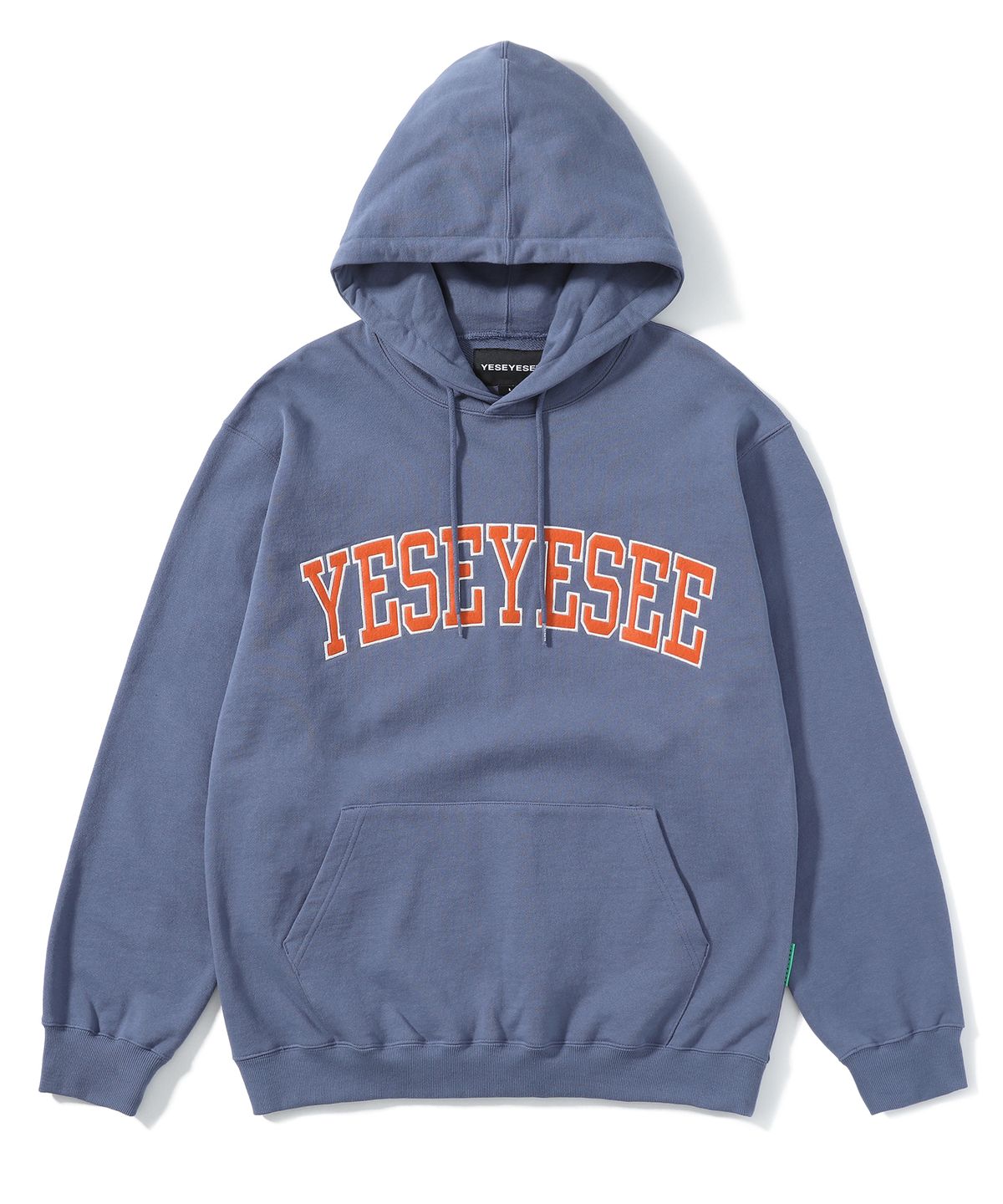 예스아이씨(YESEYESEE) Arch Logo Hoodie Dark Blue
