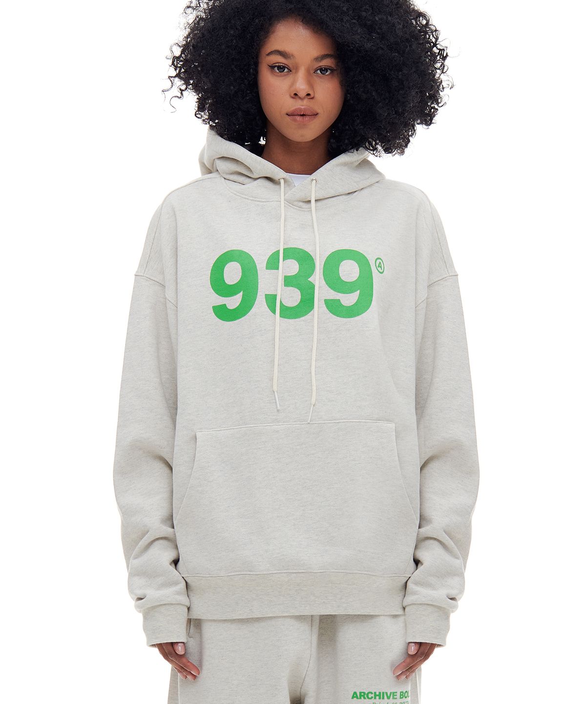 아카이브 볼드(ARCHIVE BOLD) 939 LOGO HOOD (OATMEAL)