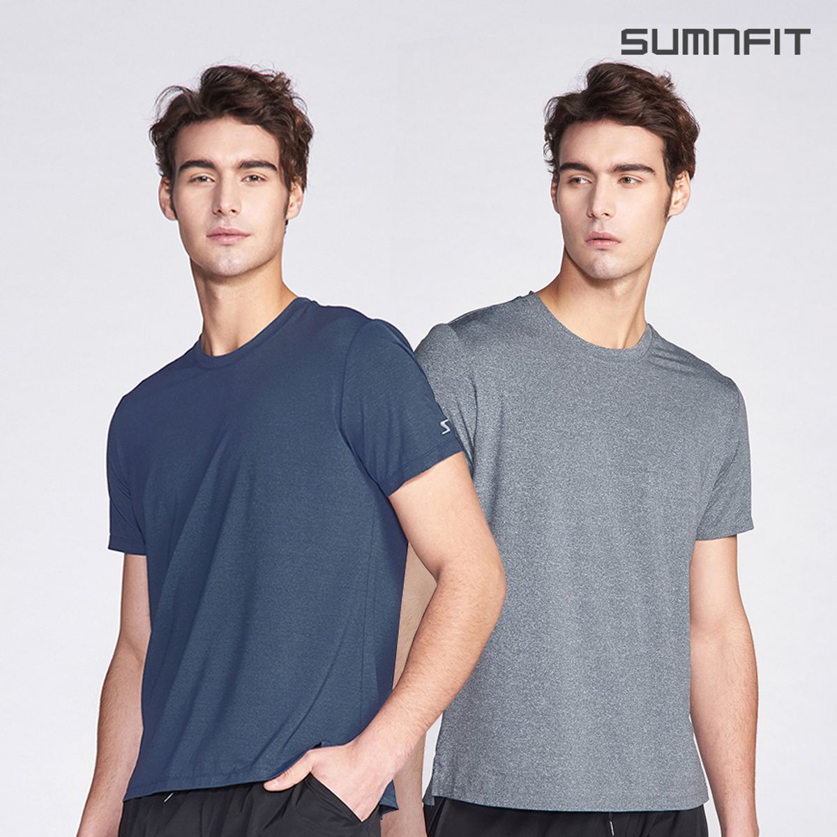 썸앤핏(SUMNFIT) 베이직 슬릿 티셔츠