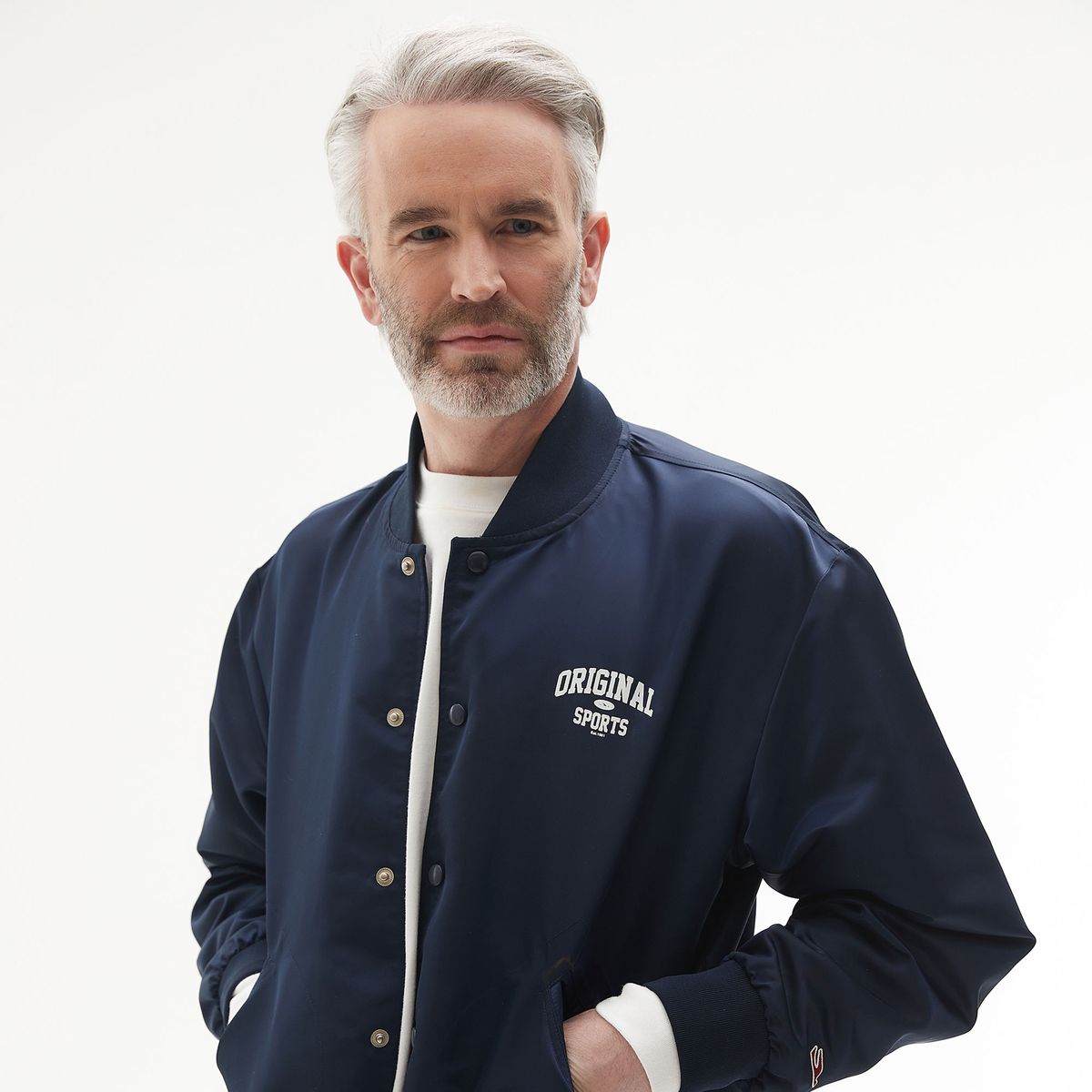 프로-스펙스(PRO-SPECS) OS SPECS SATIN JACKET_NAVY