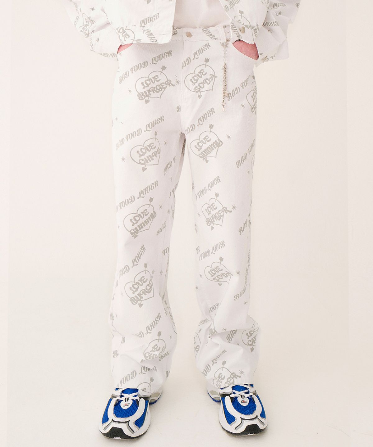 메인부스(MAINBOOTH) Love JF Denim Pants(WHITE)