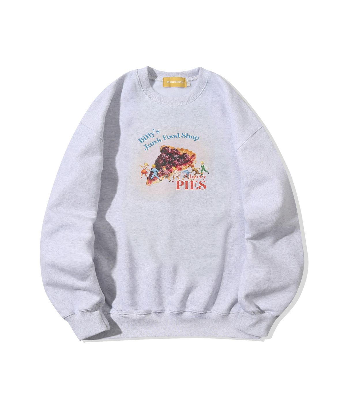 메인부스(MAINBOOTH) Billys Cherry Pie Sweatshirt(CLOUD GRAY)