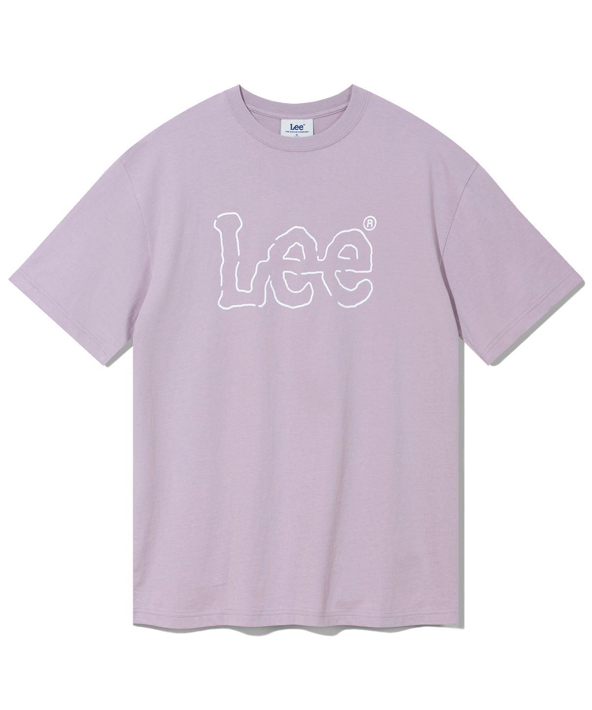 리(LEE) 라인 트위치 로고 티셔츠 라벤더