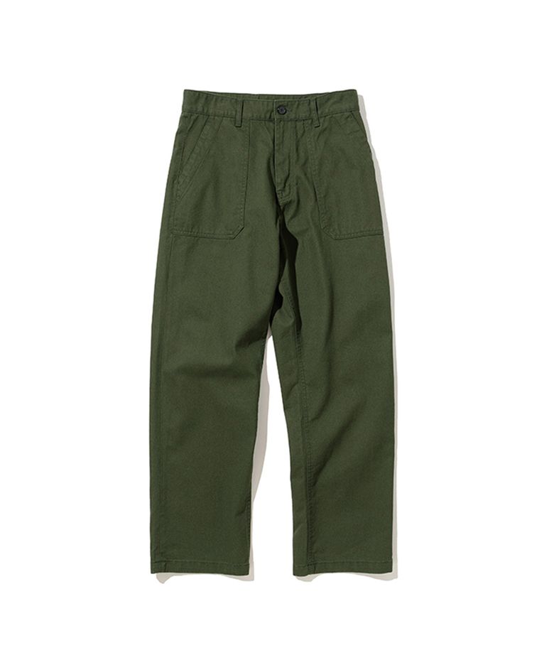 cotton fatigue pants regular fit forest