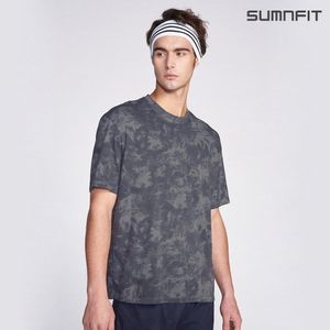 타이다이 루즈핏 티셔츠 차콜