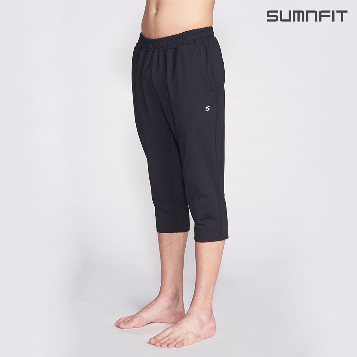 썸앤핏(SUMNFIT) 이지핏 7부 팬츠 블랙
