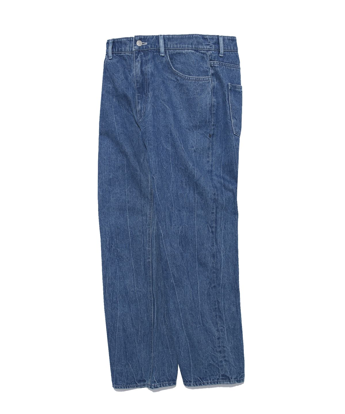 예일(YALE) WIDE STRAIGHT DENIM PANTS BLUE