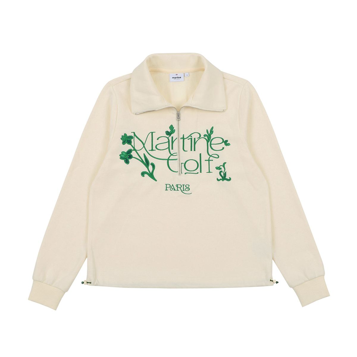 마틴골프(MARTINE GOLF) Half Zip-up Sweat Shirts_Ivory