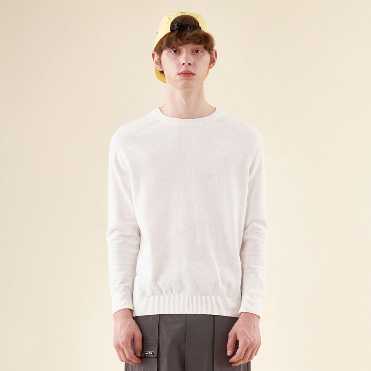마틴골프(MARTINE GOLF) Terry Raglan Sleeve Knit_White (Men)