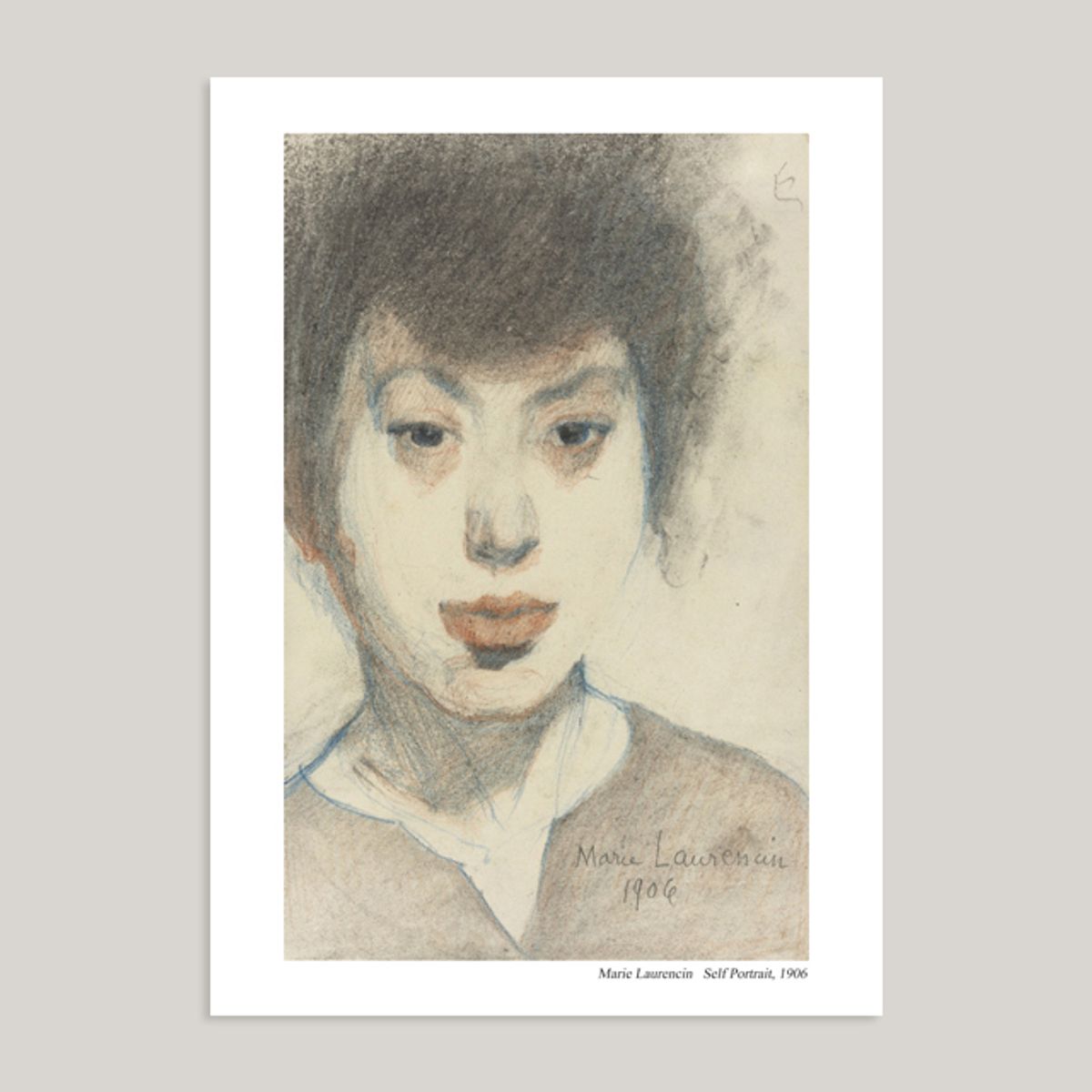 멜팅스튜디오(MELTING STUDIO) 마리로랑생 액자 인테리어 포스터 / 38번 자화상 1906