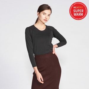 슈퍼웜 여성 레글런 긴팔  기모 발열내의