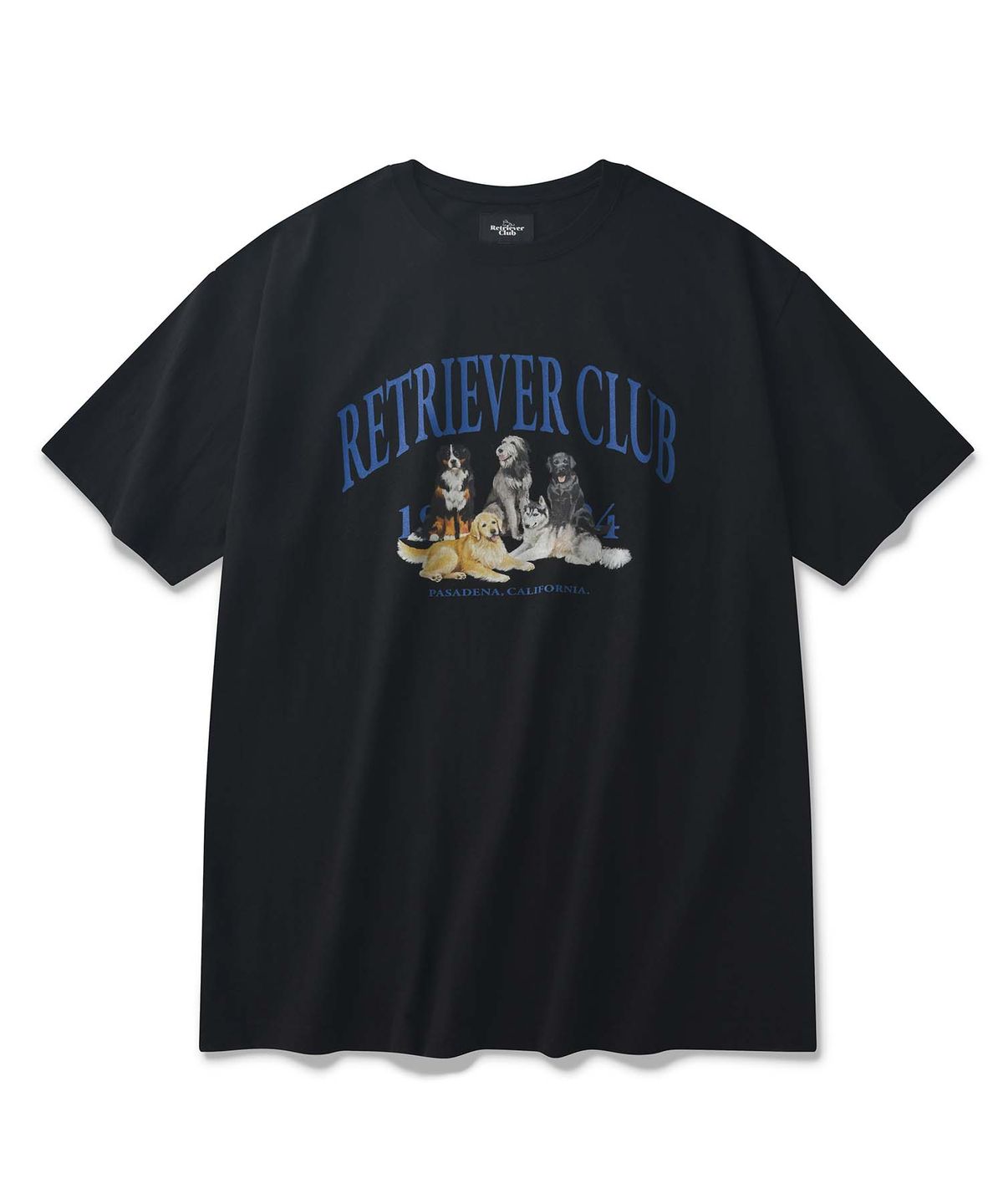 리트리버클럽(RETRIEVER CLUB) RETRIEVER FRIENDS SHORT SLEEVE [BLACK]