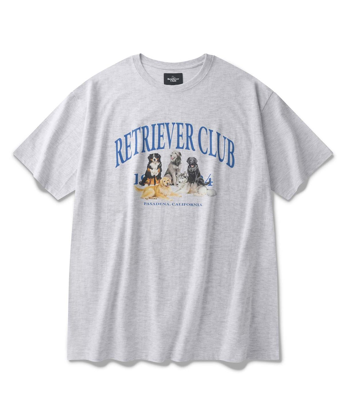 리트리버클럽(RETRIEVER CLUB) RETRIEVER FRIENDS SHORT SLEEVE [MELANGE GRAY]