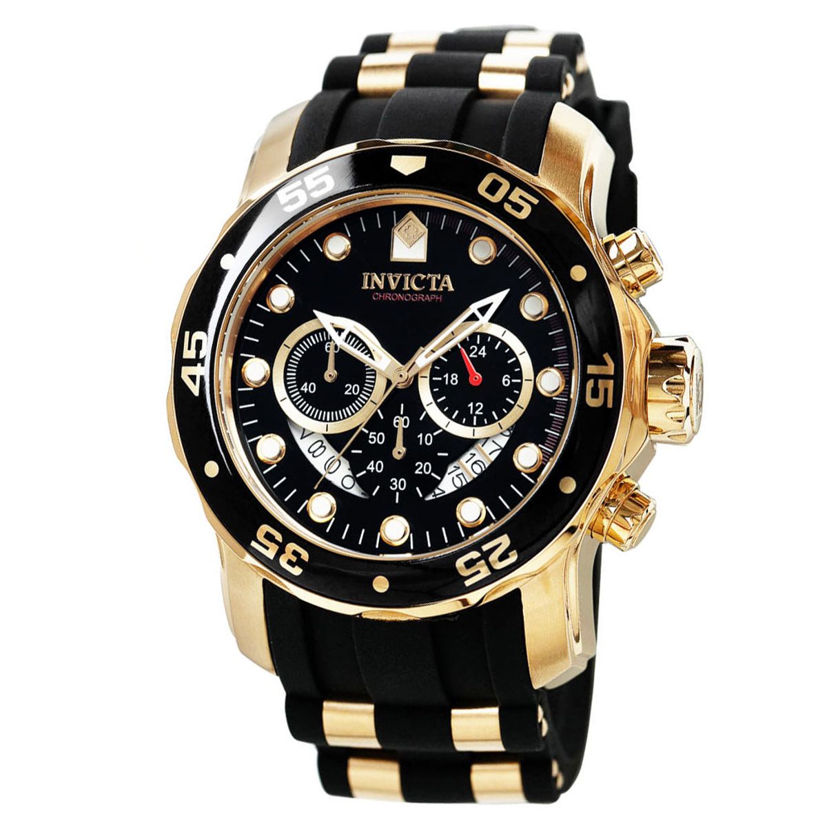 인빅타(INVICTA) Pro Diver Collection 남성용 크로노그래프 빅사이즈 우레탄 손목시계 21928