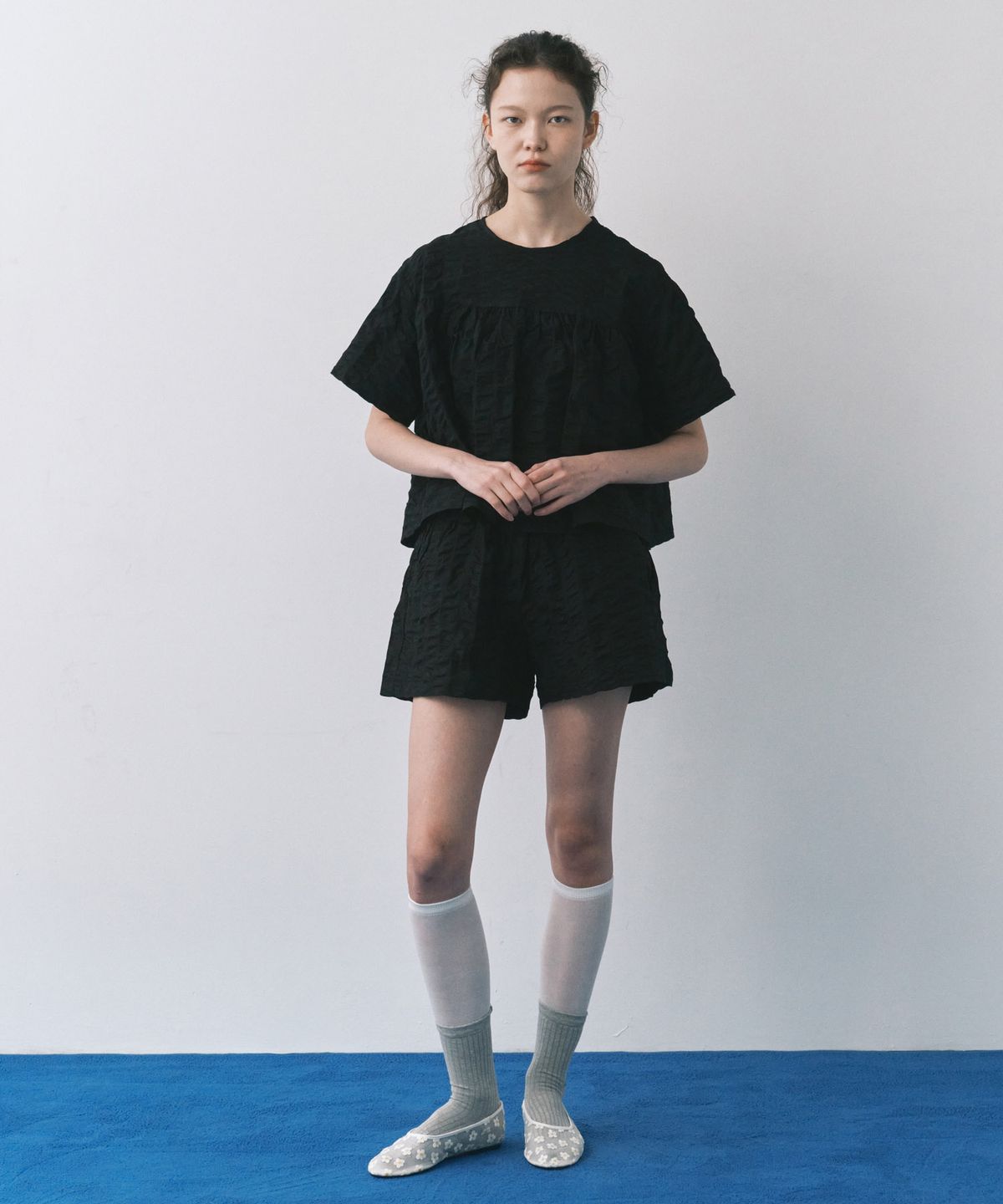 마이스(MAIS) BANDING RIPPLE PANTS