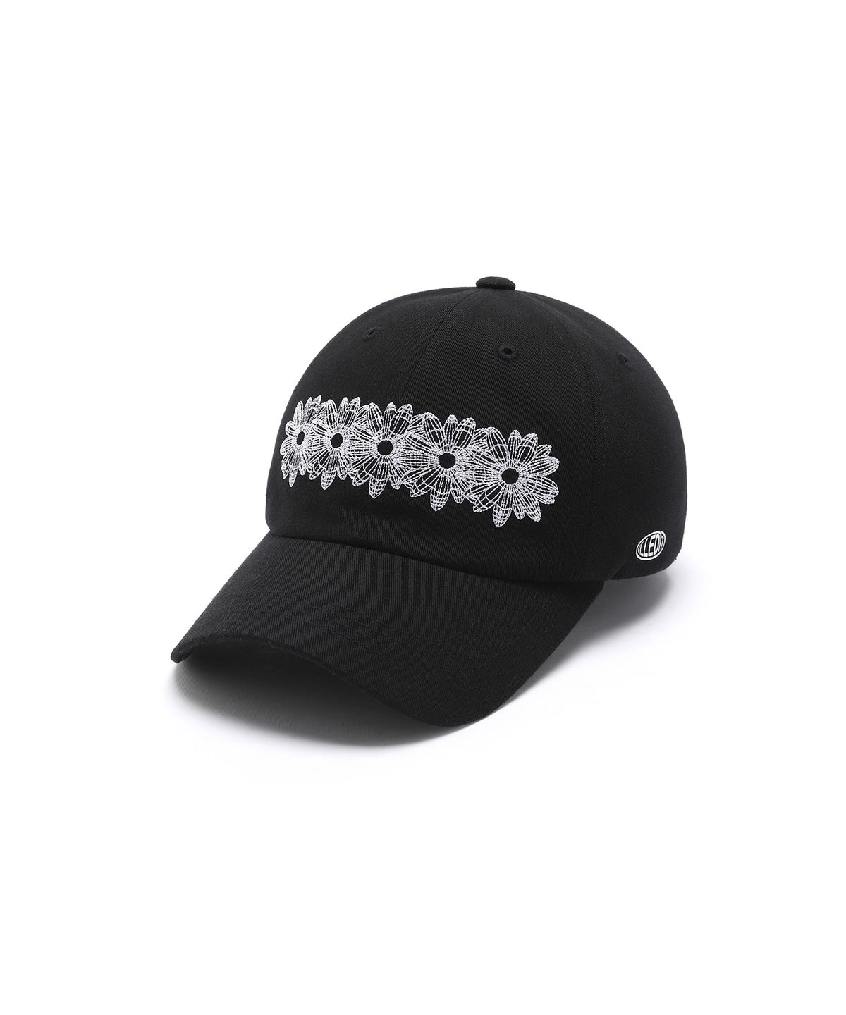 일레딧(ILLEDIT) FLOWER ARTWORK BALLCAP BLACK