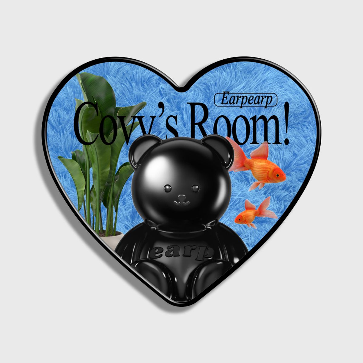 어프어프(EARPEARP) COVY ROOM OBJECT-BLUE(하트톡)