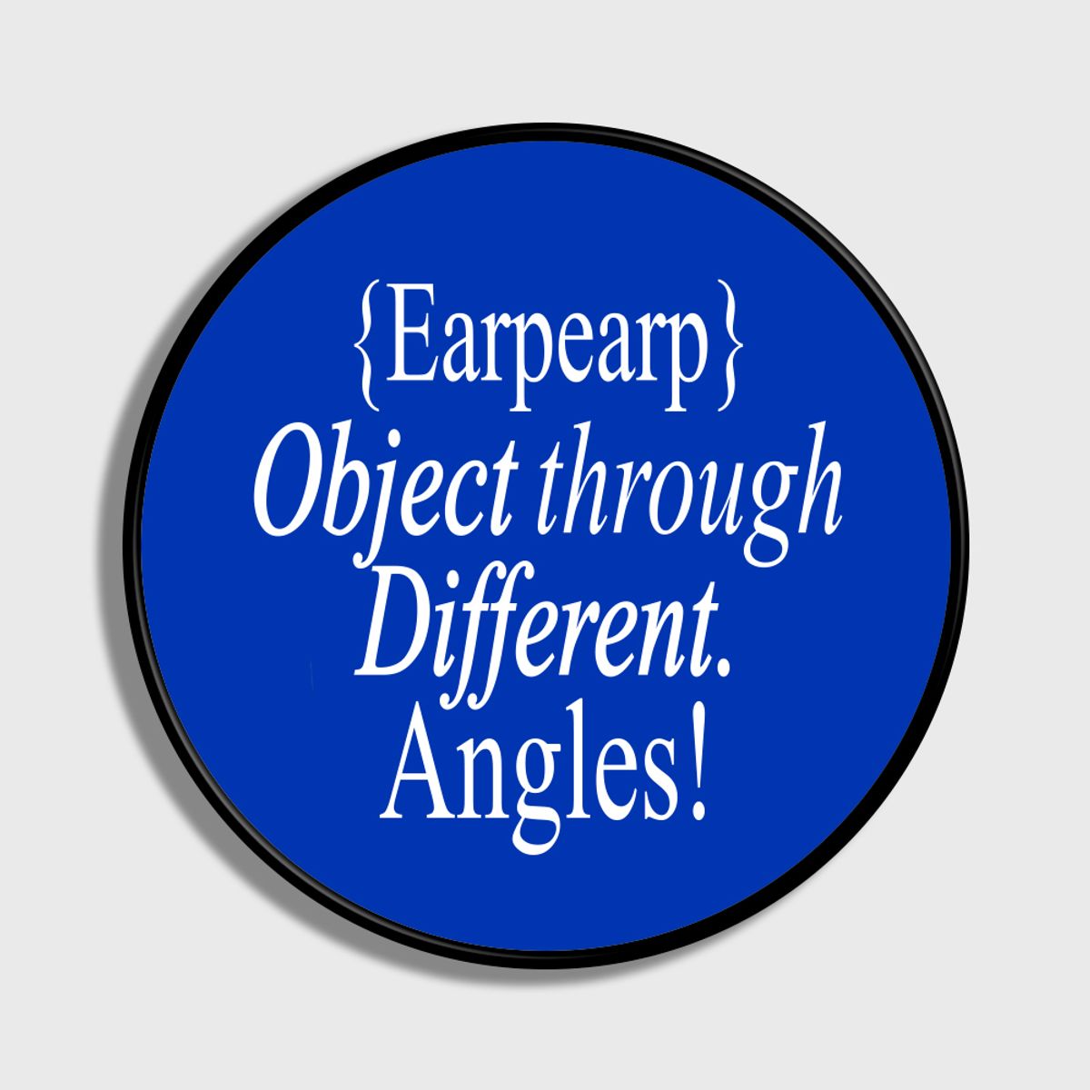 어프어프(EARPEARP) NEW SLOGAN TEXT-BLUE(스마트톡)